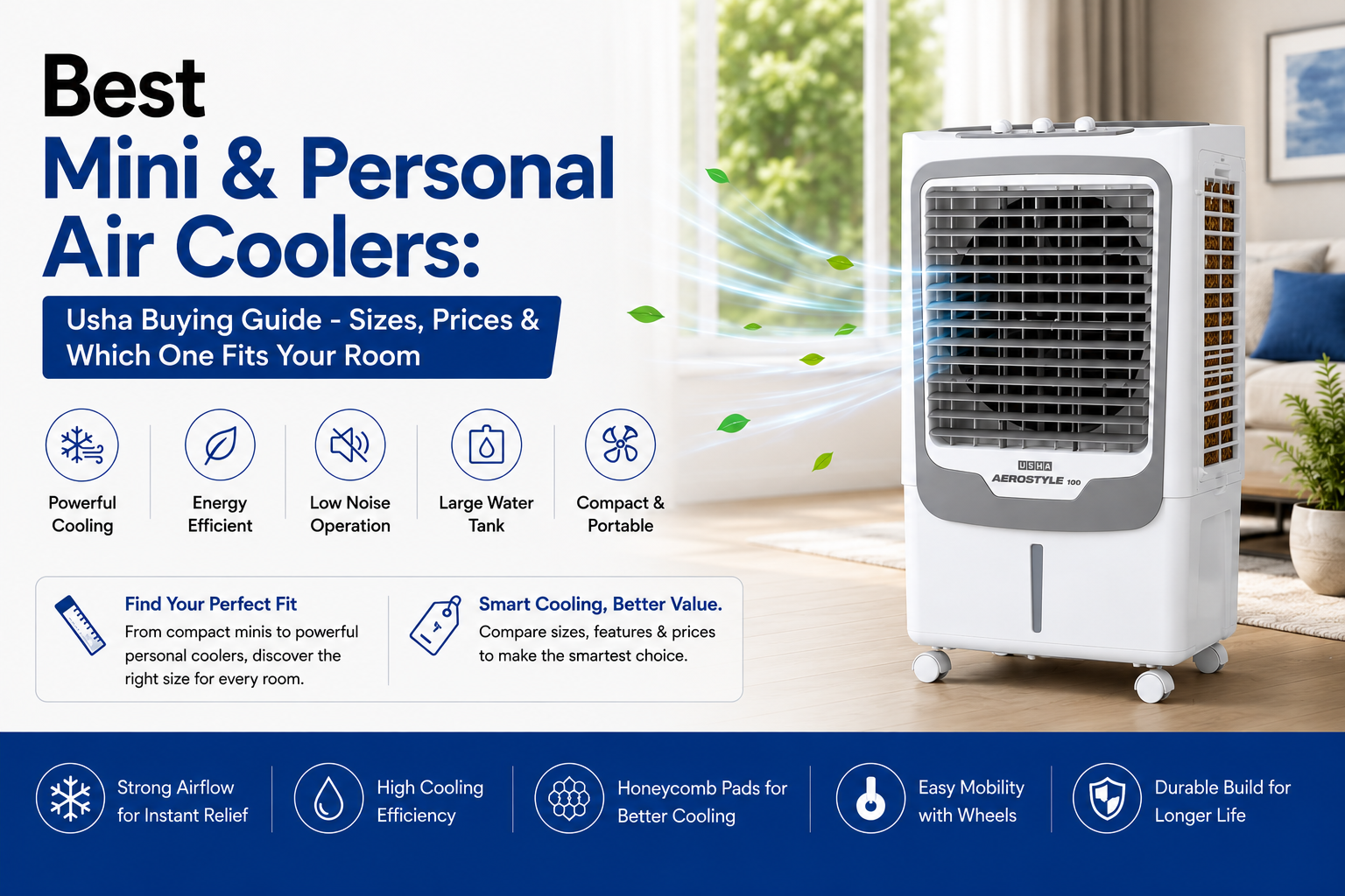 Mini Air Coolers vs Personal Air Coolers Guide | USHA Air Coolers